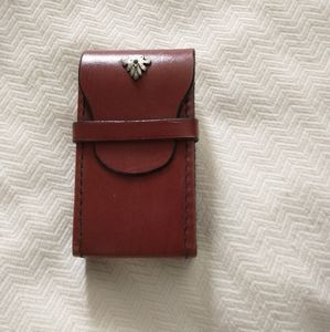 VTG Lady Bosca Hand Stained Leather Pack Holder